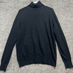 Country Shop Cashmeres 100% Cashmere Turtle Neck Sweater Black Size Large